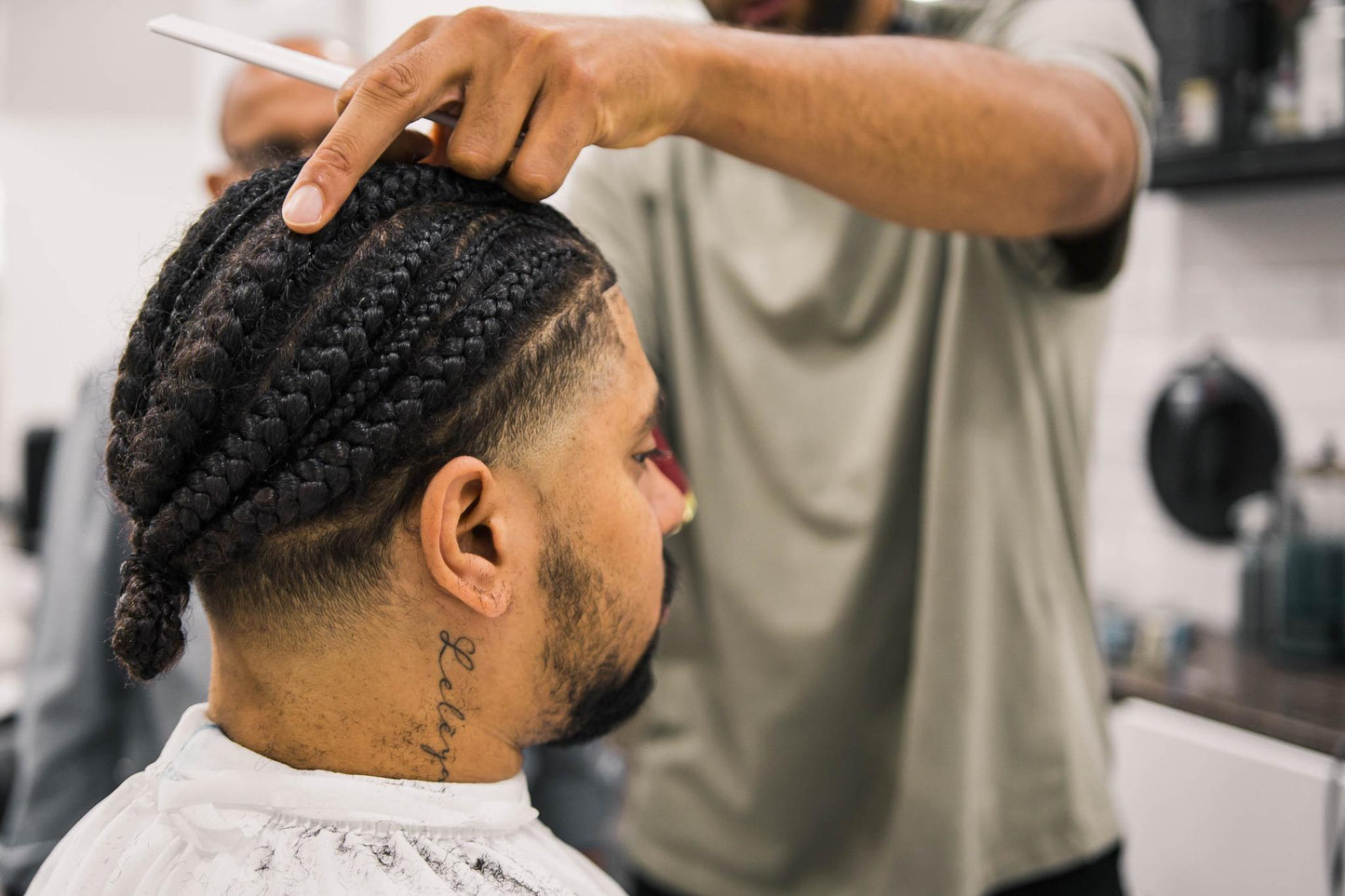 afro hair fade overloop afro haar kroes haar Rotterdam kapper